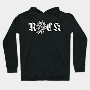 rock rose logo design Hoodie